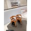 Saint Laurent Heel 10.3cm Platform 2.5cm Tribute Sandals in Patent Leather 315490 Brown