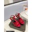Saint Laurent Heel 10.3cm Platform 2.5cm Tribute Sandals in Patent Leather 315490 Red