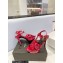 Saint Laurent Heel 10.3cm Platform 2.5cm Tribute Sandals in Patent Leather 315490 Red