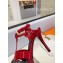 Saint Laurent Heel 10.3cm Platform 2.5cm Tribute Sandals in Patent Leather 315490 Red