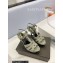 Saint Laurent Heel 10.3cm Platform 2.5cm Tribute Sandals in Patent Leather 315490 Gray