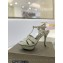 Saint Laurent Heel 10.3cm Platform 2.5cm Tribute Sandals in Patent Leather 315490 Gray
