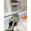 Saint Laurent Heel 10.3cm Platform 2.5cm Tribute Sandals in Patent Leather 315490 Gray