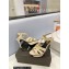Saint Laurent Heel 10.3cm Platform 2.5cm Tribute Sandals in Patent Leather 315490 Beige