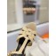 Saint Laurent Heel 10.3cm Platform 2.5cm Tribute Sandals in Patent Leather 315490 Beige