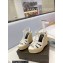 Saint Laurent Heel 12.5cm Platform 3.5cm Tribute Wedge Espadrilles in Smooth Leather 611924 White