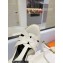 Saint Laurent Heel 12.5cm Platform 3.5cm Tribute Wedge Espadrilles in Smooth Leather 611924 White