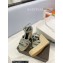 Saint Laurent Heel 12.5cm Platform 3.5cm Tribute Wedge Espadrilles in Patent Leather 611924 Gray