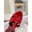 Saint Laurent Heel 12.5cm Platform 3.5cm Tribute Wedge Espadrilles in Patent Leather 611924 Red