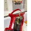 Saint Laurent Heel 12.5cm Platform 3.5cm Tribute Wedge Espadrilles in Patent Leather 611924 Red