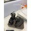 Saint Laurent Heel 12.5cm Platform 3.5cm Tribute Wedge Espadrilles in Patent Leather 611924 Black