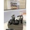 Saint Laurent Heel 10cm Platform 2cm Tribute Sandals in Smooth Leather Black