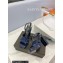 Saint Laurent Heel 10cm Platform 2cm Tribute Sandals in Patent Leather Blue