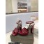 Saint Laurent Heel 10cm Platform 2cm Tribute Sandals in Patent Leather Burgundy
