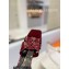 Saint Laurent Heel 10cm Platform 2cm Tribute Sandals in Patent Leather Burgundy