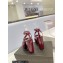 Saint Laurent Heel 10cm Platform 2cm Tribute Sandals in Patent Leather Burgundy