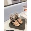 Saint Laurent Heel 10cm Platform 2cm Tribute Sandals in Patent Leather Nude