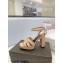 Saint Laurent Heel 10cm Platform 2cm Tribute Sandals in Patent Leather Nude