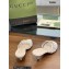Gucci Heel 4.5cm Slide Sandals White with crystals Interlocking G 2023
