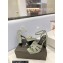 Saint Laurent Heel 10cm Platform 2cm Tribute Sandals in Patent Leather Gray