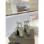 Saint Laurent Heel 10cm Platform 2cm Tribute Sandals in Patent Leather Gray