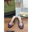 Gucci Heel 9cm Slide Sandals Purple with crystals Interlocking G 2023