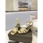 Saint Laurent Heel 6.5cm Tribute Sandals in Smooth Leather Beige