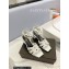 Saint Laurent Heel 6.5cm Tribute Sandals in Smooth Leather White