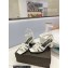 Saint Laurent Heel 6.5cm Tribute Sandals in Smooth Leather White