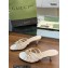 Gucci Heel 4.5cm Slide Sandals White with crystals Interlocking G 2023