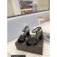 Saint Laurent Heel 6.5cm Tribute Sandals in Patent Leather Black