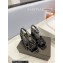 Saint Laurent Heel 6.5cm Tribute Sandals in Patent Leather Black
