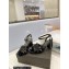 Saint Laurent Heel 6.5cm Tribute Sandals in Patent Leather Black