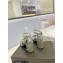 Saint Laurent Heel 6.5cm Tribute Sandals in Patent Leather Gray