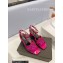 Saint Laurent Heel 6.5cm Tribute Sandals in Crystal Fuchsia