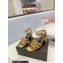Saint Laurent Heel 6.5cm Tribute Sandals in Crystal Gold