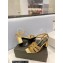 Saint Laurent Heel 6.5cm Tribute Sandals in Crystal Gold