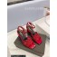 Saint Laurent Heel 6.5cm Tribute Sandals in Crystal Red