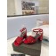 Saint Laurent Heel 6.5cm Tribute Sandals in Crystal Red