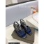 Saint Laurent Heel 6.5cm Tribute Sandals in Crystal Blue
