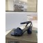 Saint Laurent Heel 6.5cm Tribute Sandals in Crystal Blue