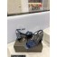 Saint Laurent Heel 6.5cm Tribute Sandals in Crystal Blue