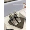 Saint Laurent Heel 6.5cm Tribute Sandals in Crystal Gray