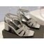 Saint Laurent Heel 6.5cm Tribute Sandals in Crystal Gray