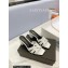 Saint Laurent Heel 6.5cm Tribute Mules Slide Sandals in Smooth Leather White