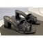 Saint Laurent Heel 6.5cm Tribute Mules Slide Sandals in Smooth Leather Black