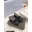 Saint Laurent Heel 6.5cm Tribute Mules Slide Sandals in Smooth Leather Black