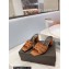 Saint Laurent Heel 6.5cm Tribute Mules Slide Sandals in Smooth Leather Brown