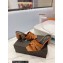 Saint Laurent Heel 6.5cm Tribute Mules Slide Sandals in Smooth Leather Brown