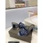 Saint Laurent Heel 6.5cm Tribute Mules Slide Sandals in Patent Leather Blue